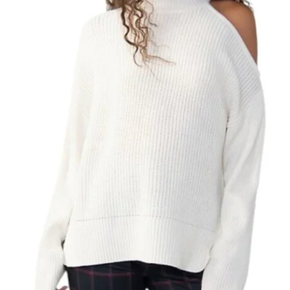 🤍✨ Sanctuary “Cut It Out” Cold Shoulder Sweater | NWT | Size Large